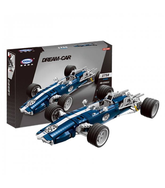 XINGBAO 03022 Blue Sonic Rennwagen Baustein Set