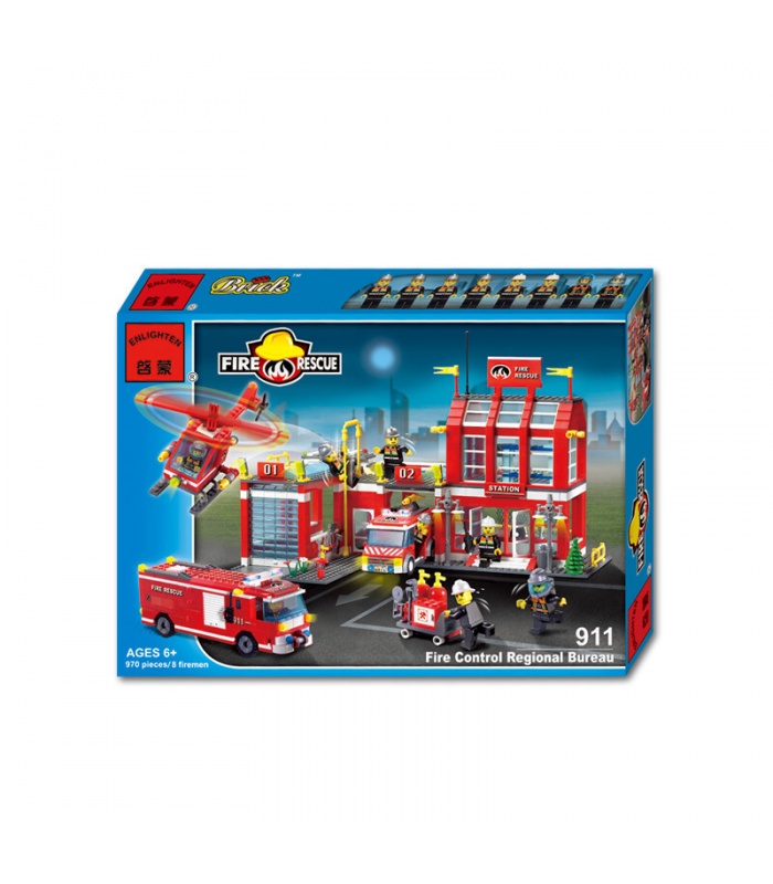 ENLIGHTEN 911 Fire Control Regional Bureau Building Blocks Set