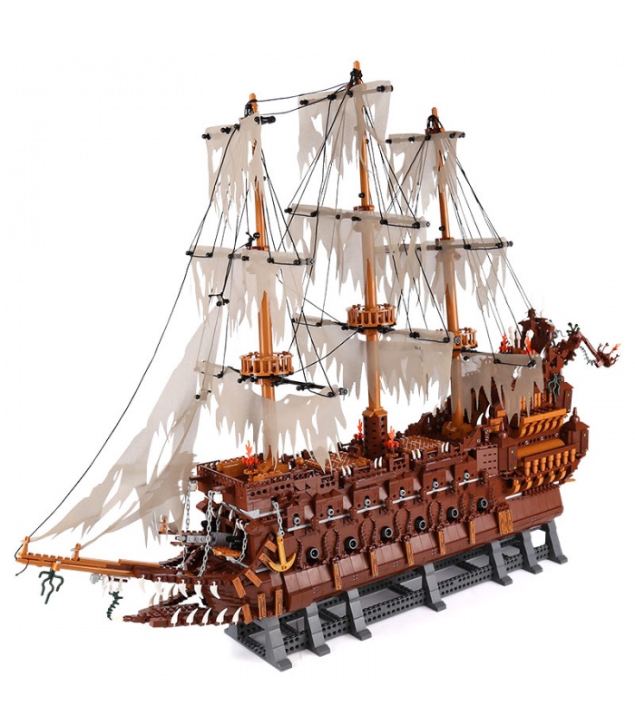 Custom Pirates of the Caribbean Flying Dutchman Building Bricks Toy Set