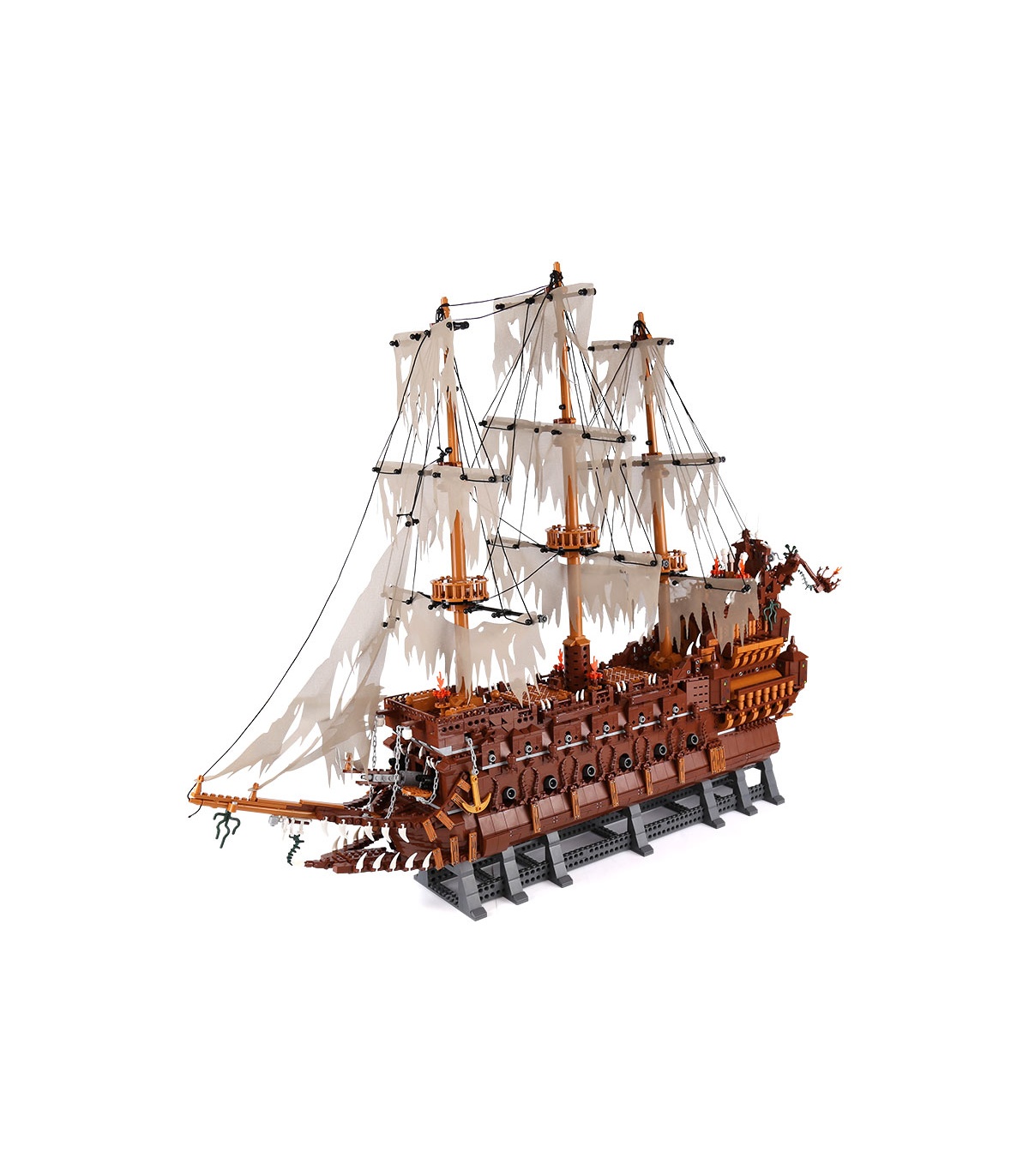 캐리비안의 해적 플라잉 더치맨 빌딩 벽돌 장난감 세트