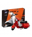 XINGBAO 03002A Rote Version Vespa P200 Moto Bausteine Spielzeugset