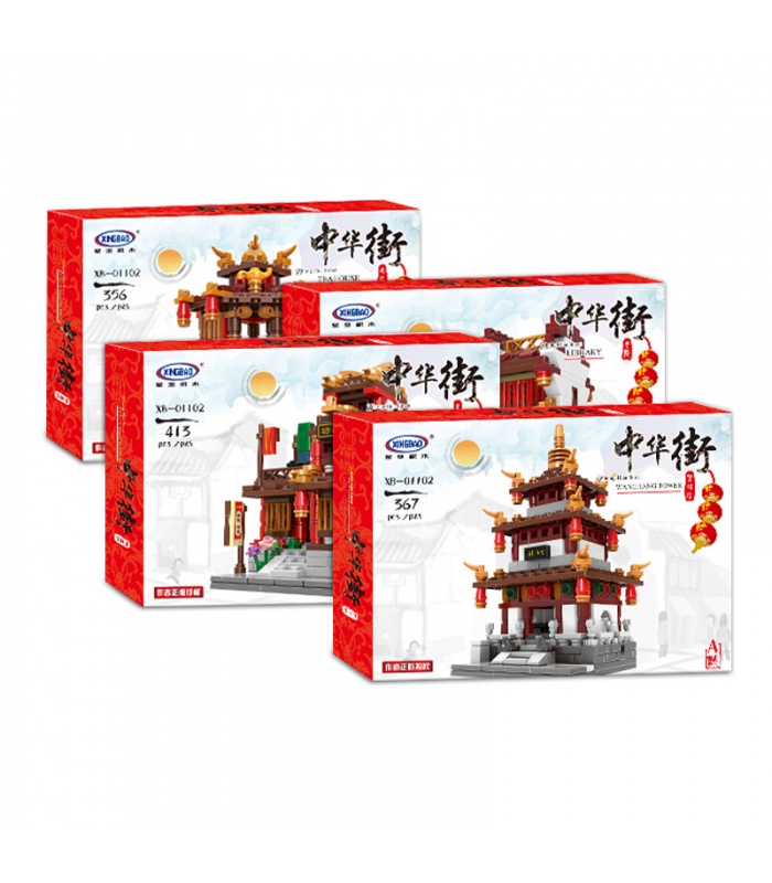 XINGBAO 01102 Zhong Hua Sreet Briques de Construction, Jeu de