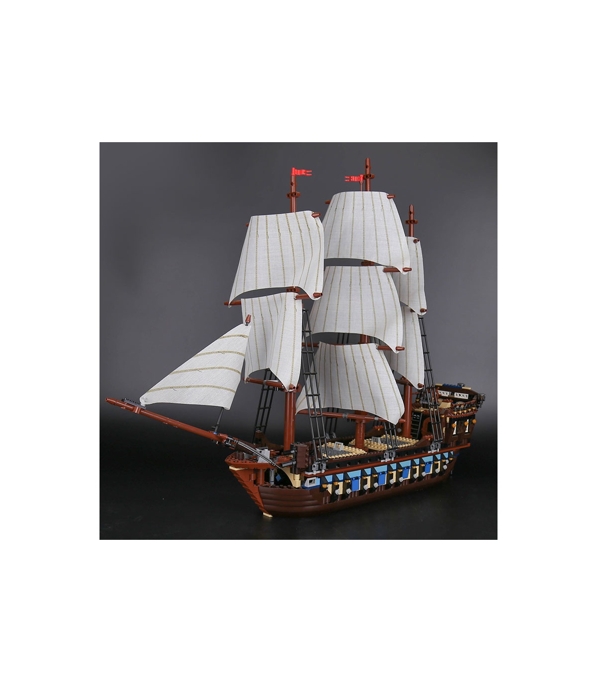 Benutzerdefinierte imperiale Flaggschiff Fluch der Karibik Bausteine Spielzeug Set
