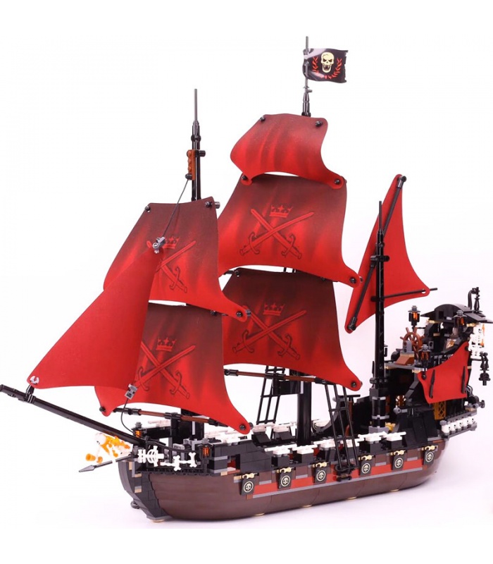 Personalizado Queen Anne's Revenge "Piratas del Caribe" Ladrillos de Construcción Conjunto de Juguete