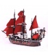 Personalizado Queen Anne's Revenge "Piratas del Caribe" Ladrillos de Construcción Conjunto de Juguete