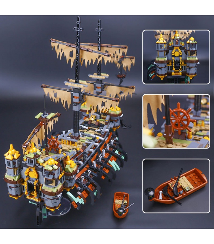 Custom Pirates of the Caribbean Silent Mary Compatible Building Bricks Toy Set 2344 Pieces