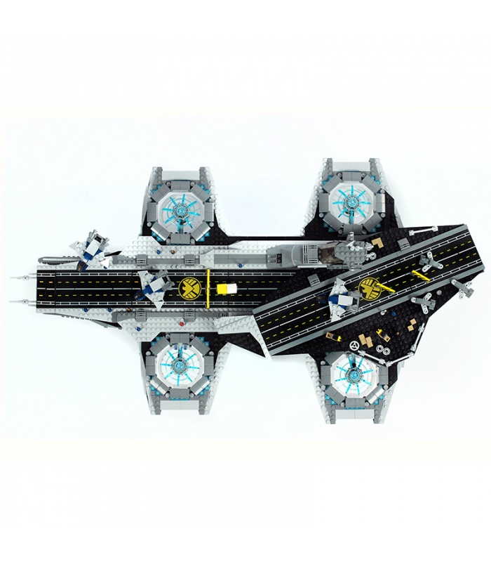 Custom Avengers The SHIELD Helicarrier 호환 건물 벽돌 장난감 세트 3057 조각