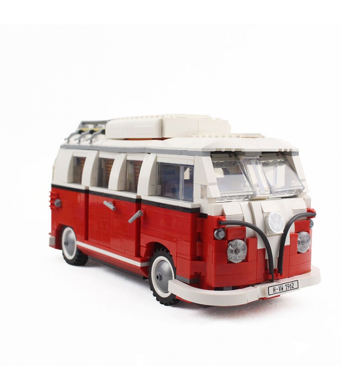 Custom Volkswagen T1 Camper Van Building Bricks Toy Set 1354 Pieces