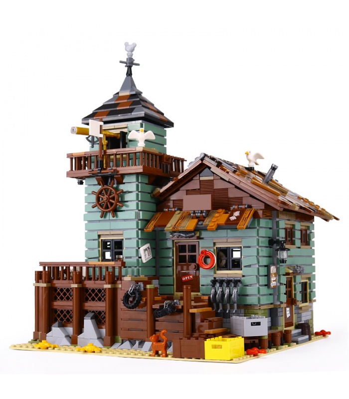 Benutzerdefinierte Ideen Old Fishing Store Kompatible Bausteine Toy Set