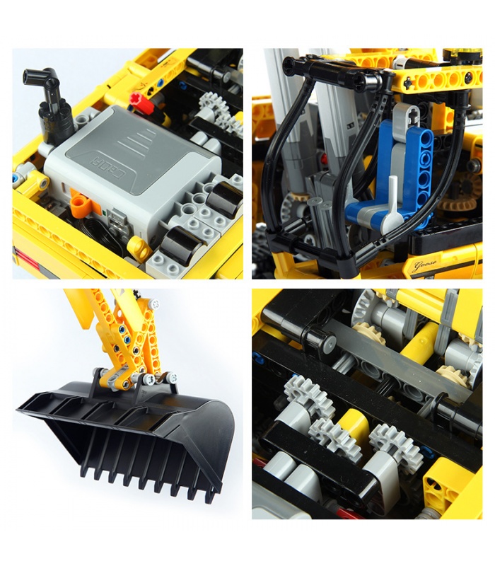 Custom Technic Motorized Excavator Building Bricks Toy Set 1123 Pieces