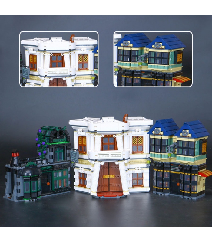 Custom Diagon Alley Building Bricks Toy Set 2025 Pieces