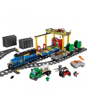 Personnalisé Train De Fret Compatible Briques De Construction, Jeu De 959 Pièces