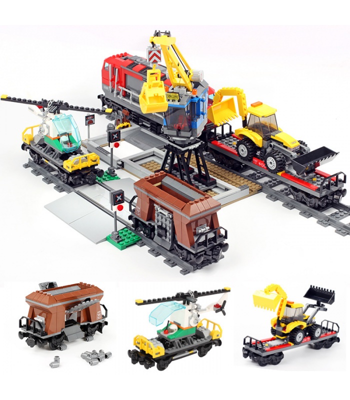 Custom Heavy-Haul Train Compatible Building Bricks Set 1033 Pieces