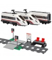 Benutzerdefinierte Hochgeschwindigkeits-Personenzug Bausteine Spielzeug Set 610 Stück