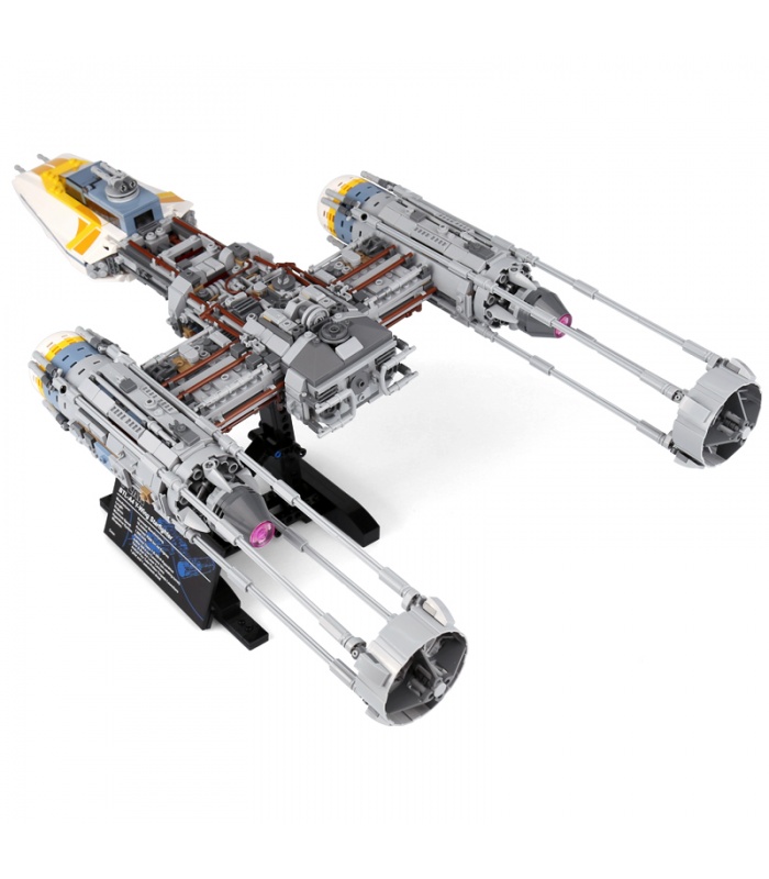 Costumbre De Star Wars Y-Wing Starfighter Edificio De Ladrillos De Juguete Set 2203 Piezas