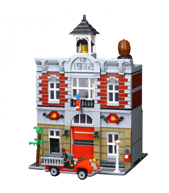 Custom Fire Brigade Creator Expert Compatible Building Bricks Set 2313 Pieces