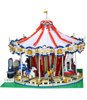 Créateur Personnalisé Expert De La Fête Foraine Du Grand Carrousel De Briques De Construction Jouet Jeu De 3263 Pièces