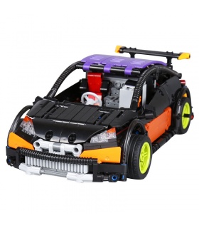 Personalizado MOC Control Remoto Hatchback Tipo R Edificio de Ladrillos de Juguete Set de 640 Piezas