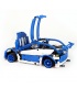 Custom MOC Blue Hatchback Type R Building Bricks Toy Set 640 Pieces