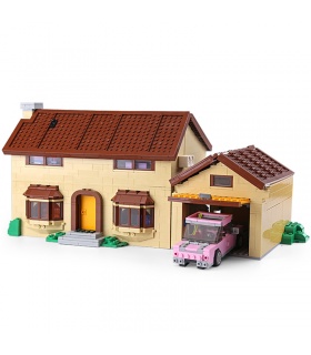 Custom The Simpsons House Building Bricks Toy Set 2575 Pieces