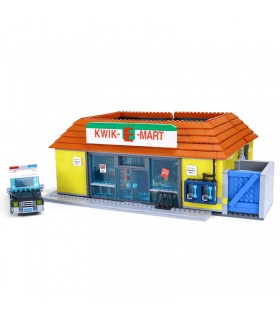 Custom The Simpsons Kwik-E-Mart Building Bricks Toy Set 2232 Pieces