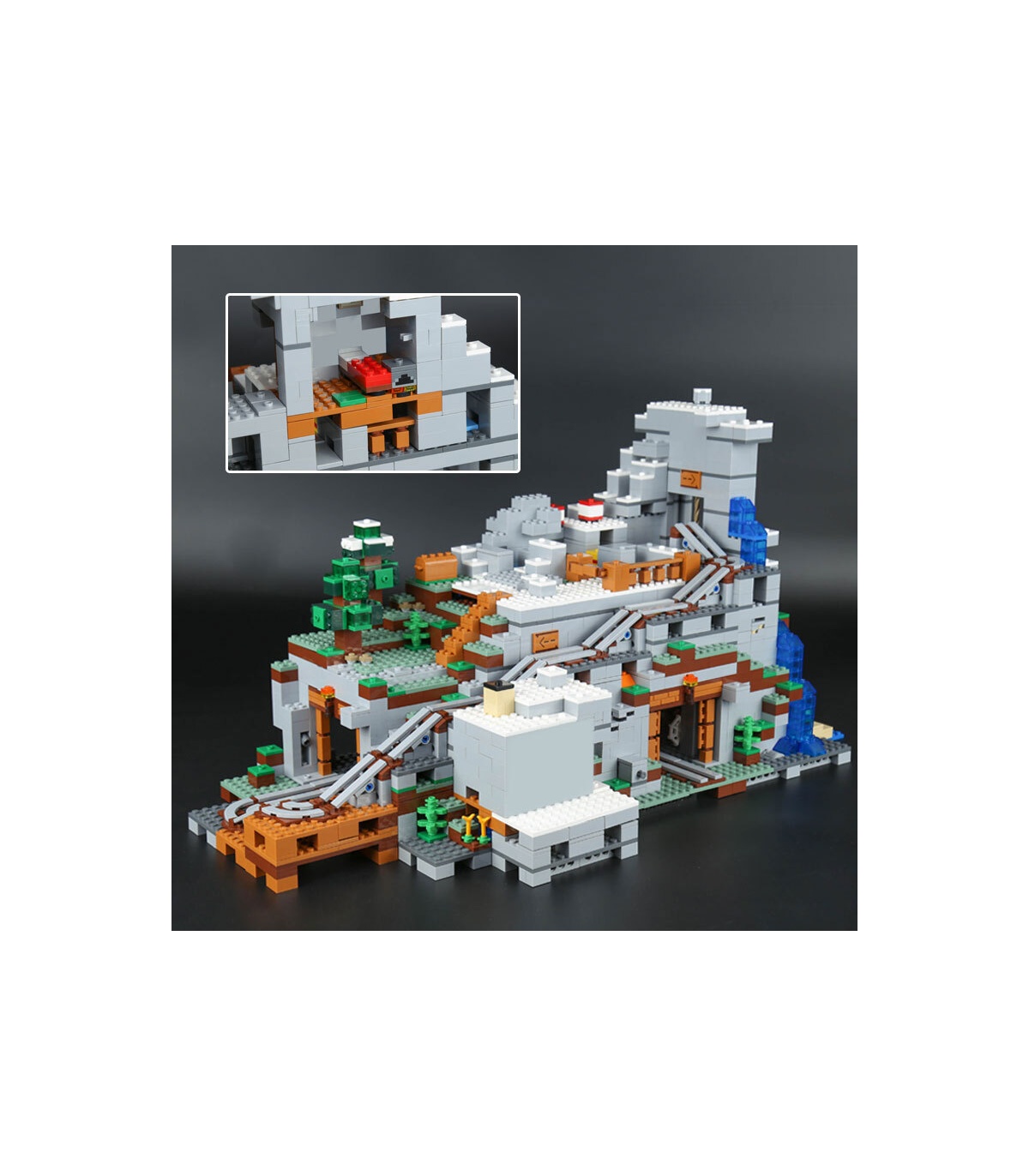 la cueva de la montaña lego minecraft