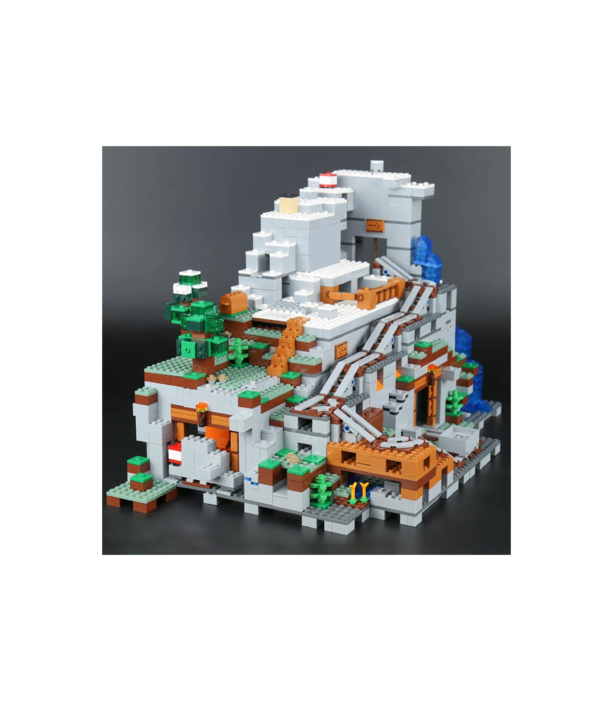 BLOQUES CONSTRUCCION COMPATIBLE LEGO CUEVA MINA MUNDO MINECRAFT 1000 PIEZAS 