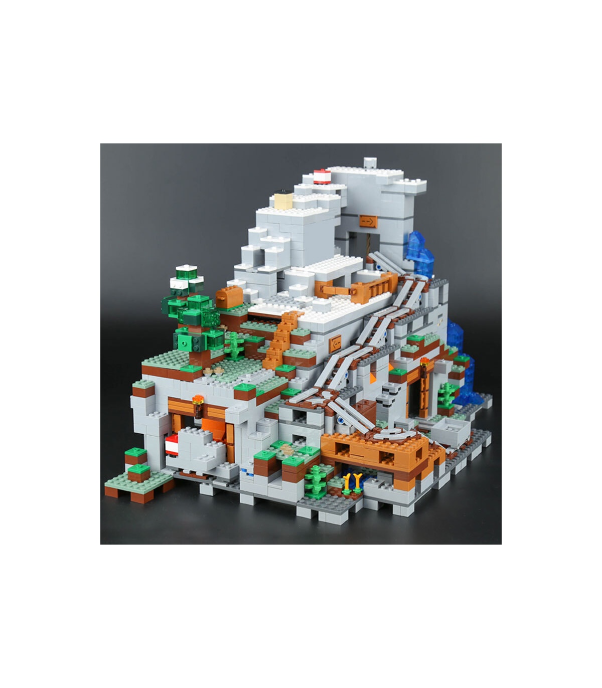 la cueva de la montaña lego minecraft