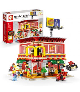 SEMBO SD6901 McDonaldes With LED Light Kit Building Blocks Toy Set