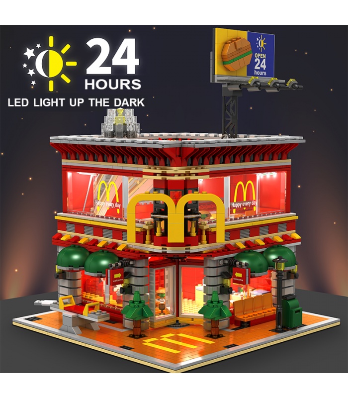 SEMBO SD6901 McDonaldes Con Luz LED Kit de Bloques de Construcción de Juguete Set