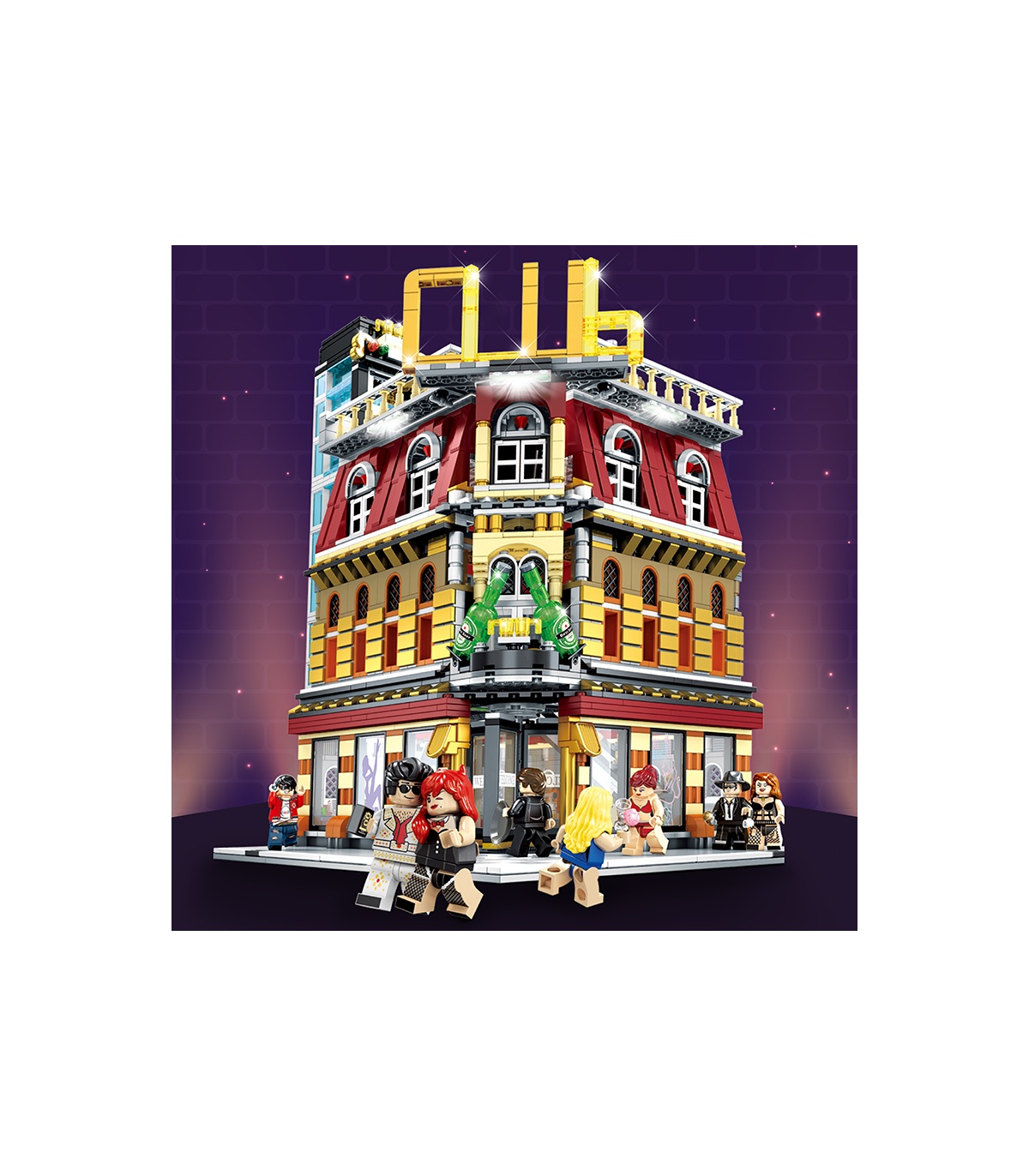 SEMBO SD6991ナイトクラブ光ビルブロック玩具セットBuildingToyStore.com