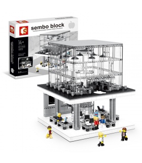 SEMBO SD6900 Apple Store Avec la Lumière de Blocs de Construction Jouets Jeu