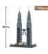 WANGE de la Arquitectura de las Torres Petronas 5213 Bloques de Construcción de Juguete Set