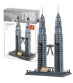 WANGE Architecture Petronas Twin Towers 5213 빌딩 블록 장난감 세트