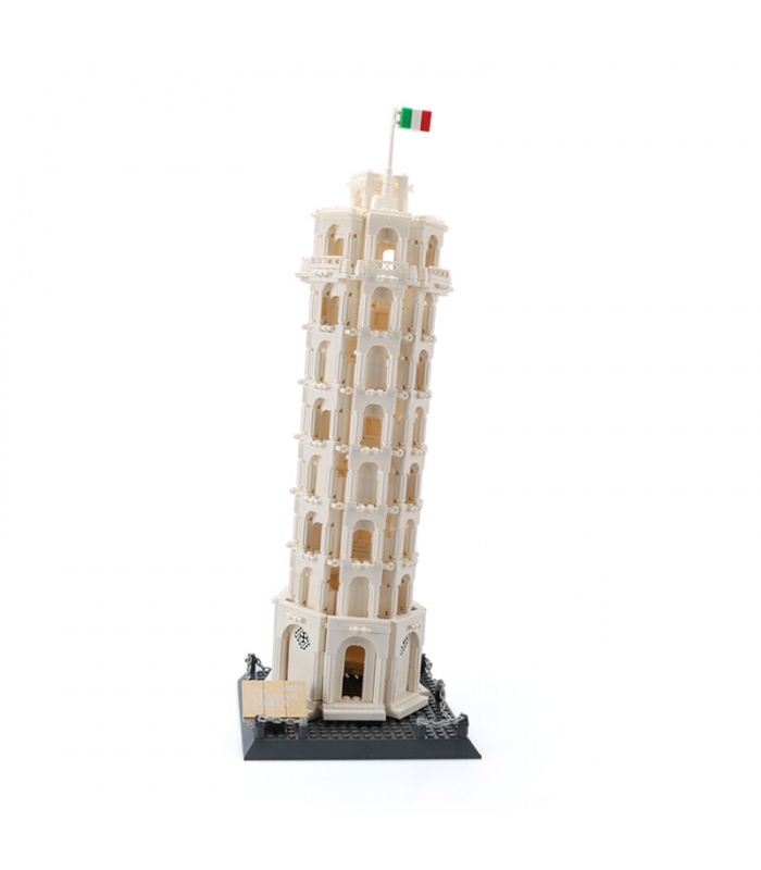 WANGE Architecture Leaning Tower of Pisa 5214 Building Blocks Toy Set