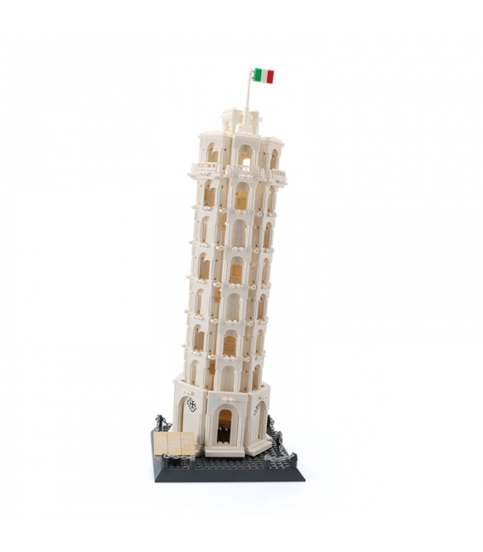 WANGE Architektur Schiefer Turm von Pisa 5214 Bausteine Spielzeug Set