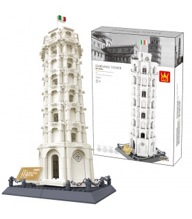 WANGE la Arquitectura de la Torre Inclinada de Pisa 5214 Bloques de Construcción de Juguete Set