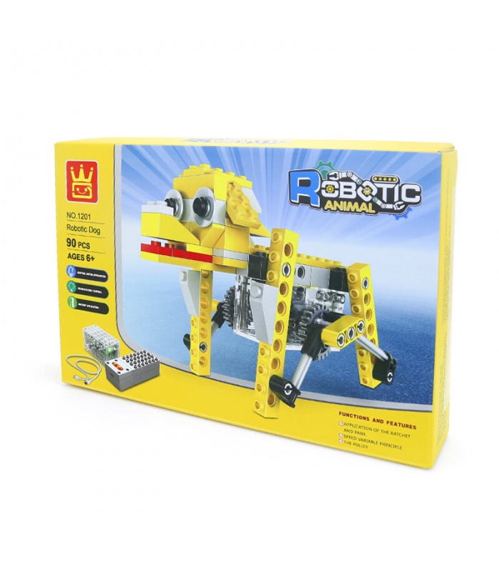 WANGE Robotique Animal Mécanique Chiot 1201 Blocs de Construction Jouets Jeu