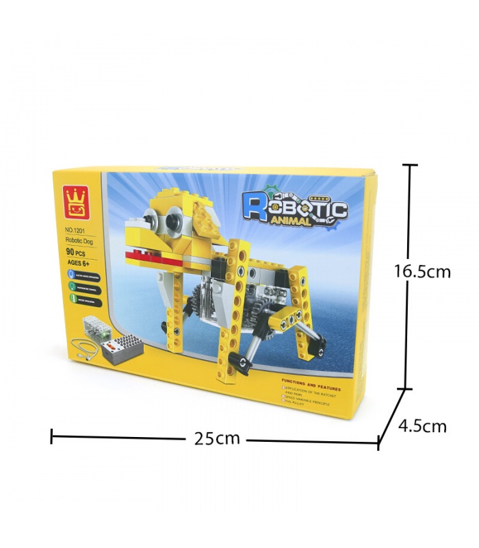 WANGE Robotic Animal Mechanical Puppy 1201 Building Blocks Toy Set