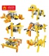 WANGE Robotique Animal 1201-1206 lot de 6 Blocs de Construction Jouets Jeu