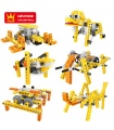 WANGEロボット動物1201-1206セット6ブロック玩具セット