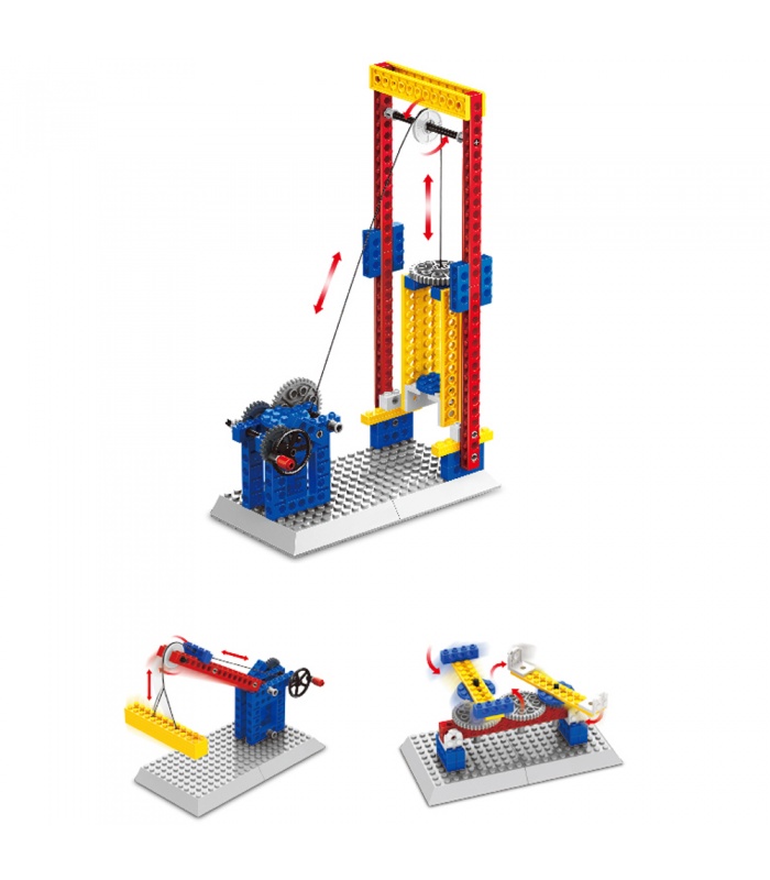 WANGE Mechanical Engineering Lift 1304 Building Blocks Toy Set