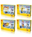 WANGE Mechanical Engineering 1301-1304 Set of 4 Building Blocks Educational Learning Toy Set