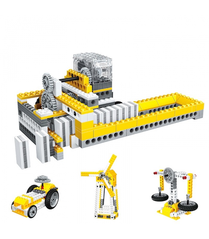 WANGE Puissance des Machines Dominos Machine 1405 Blocs de Construction Jouets Jeu
