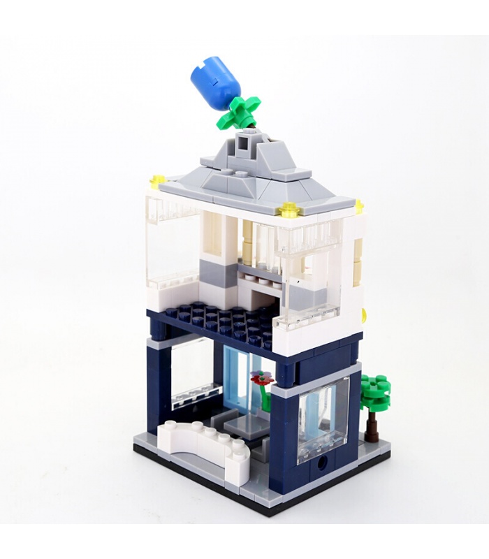 WANGE 스트리트 뷰 플라워 샵 2310 빌딩 블록 장난감 세트