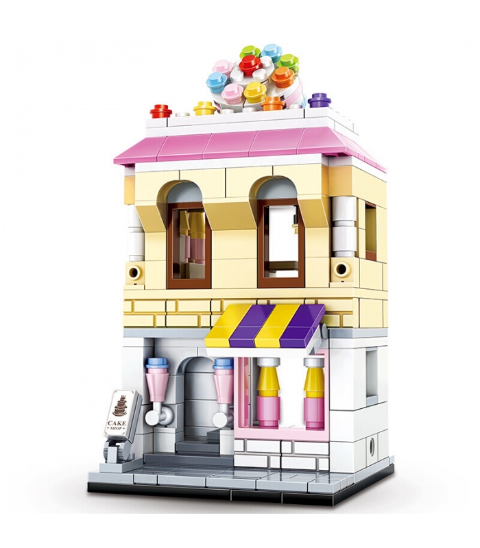 WANGE Street View Cake Shop 2311 Building Blocks Toy Set