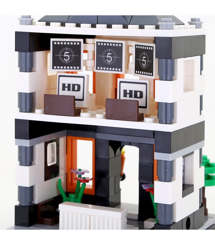 WANGE Street View Cinema 2314 Building Blocks Toy Set