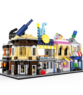 WANGE Street View Mini Architecture d'Ensemble de 5 2310-2314 Blocs de Construction Jouets Jeu