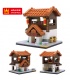 WANGE Mini Chinois Street View Set de 6 2315-2320 Blocs de Construction Jouets Jeu