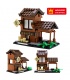 WANGE Mini Chinois Street View Set de 6 2315-2320 Blocs de Construction Jouets Jeu